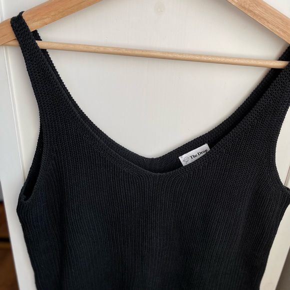 Amazon The Drop Black Knit Tank! Sweater Tank Oversized - Picture 6 of 6
